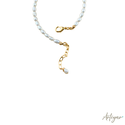 Bloom natural pearl bracelet with 18K gold-plated