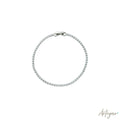 Elegant Radia Silver Bracelet with a Delicate Crystal Chain, Radia Silver Bracelet Design by Arteyar, Sophisticated and Timeless Accessory, Perfect for Daily Elegance or Special Occasions.