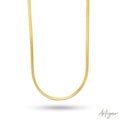 Lina Golden Snake Necklace with Smooth Links and Extender for Women, Arteyar Design, Elegant and Versatile Jewelry.