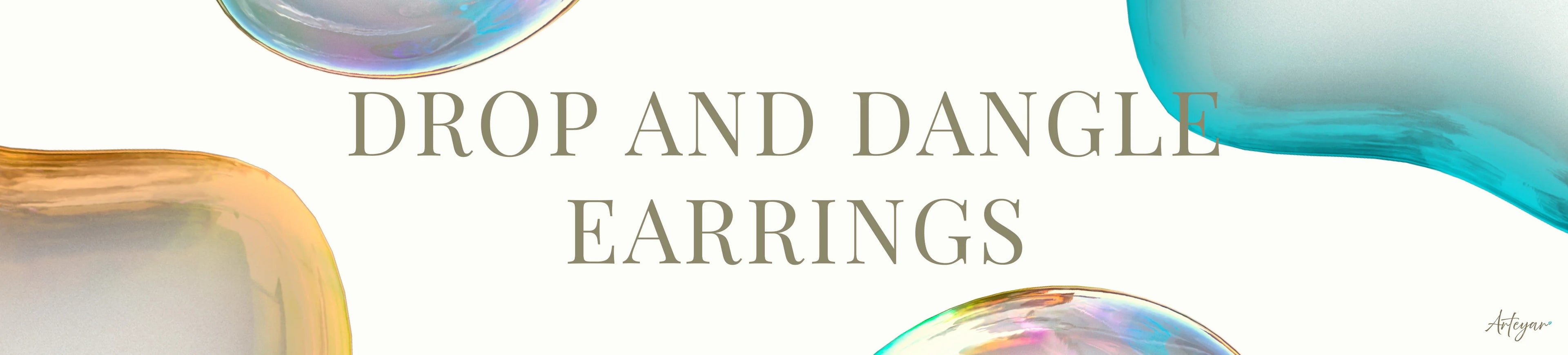 Drop and dangle earrings collection — handmade long earrings, elegant chandelier earrings, handcrafted fine jewelry by Arteyar
