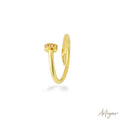 Fierro Innovative Earrings Inspired by Nail with Spiral Structure and Shiny Stones for Women, Arteyar Design, Industrial Contemporary Jewelry.
