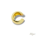 Elegant Gold-Plated Ear Cuff with Fluid Curved Shape for Women, Halo Design by Arteyar, Minimalist Non-Pierced Accessory.
