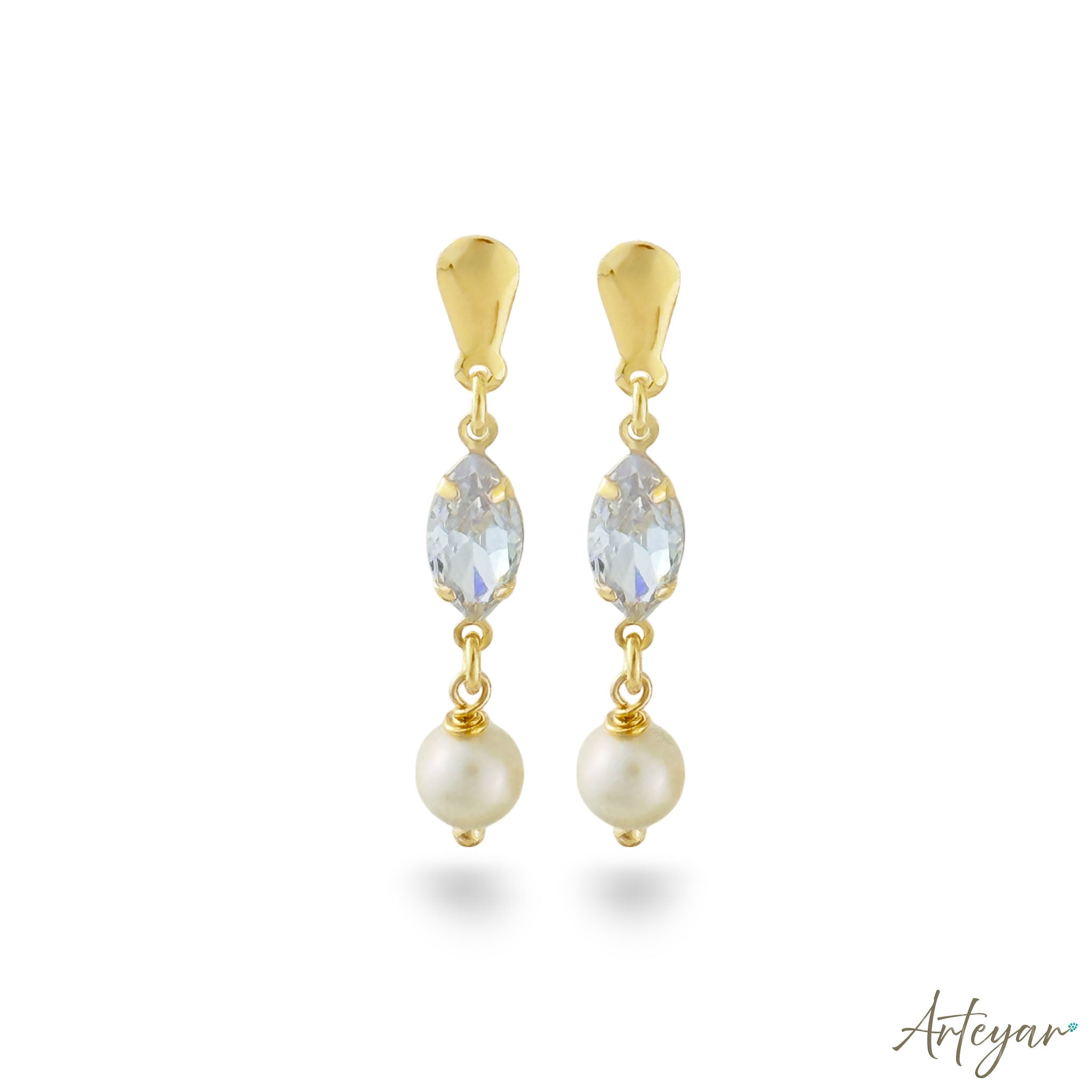 Lira Pearl Drop Earrings