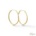 Golden Hoop Earrings for Women, Serene Design by Arteyar, Classic Elegant Round Jewelry for All Occasions.