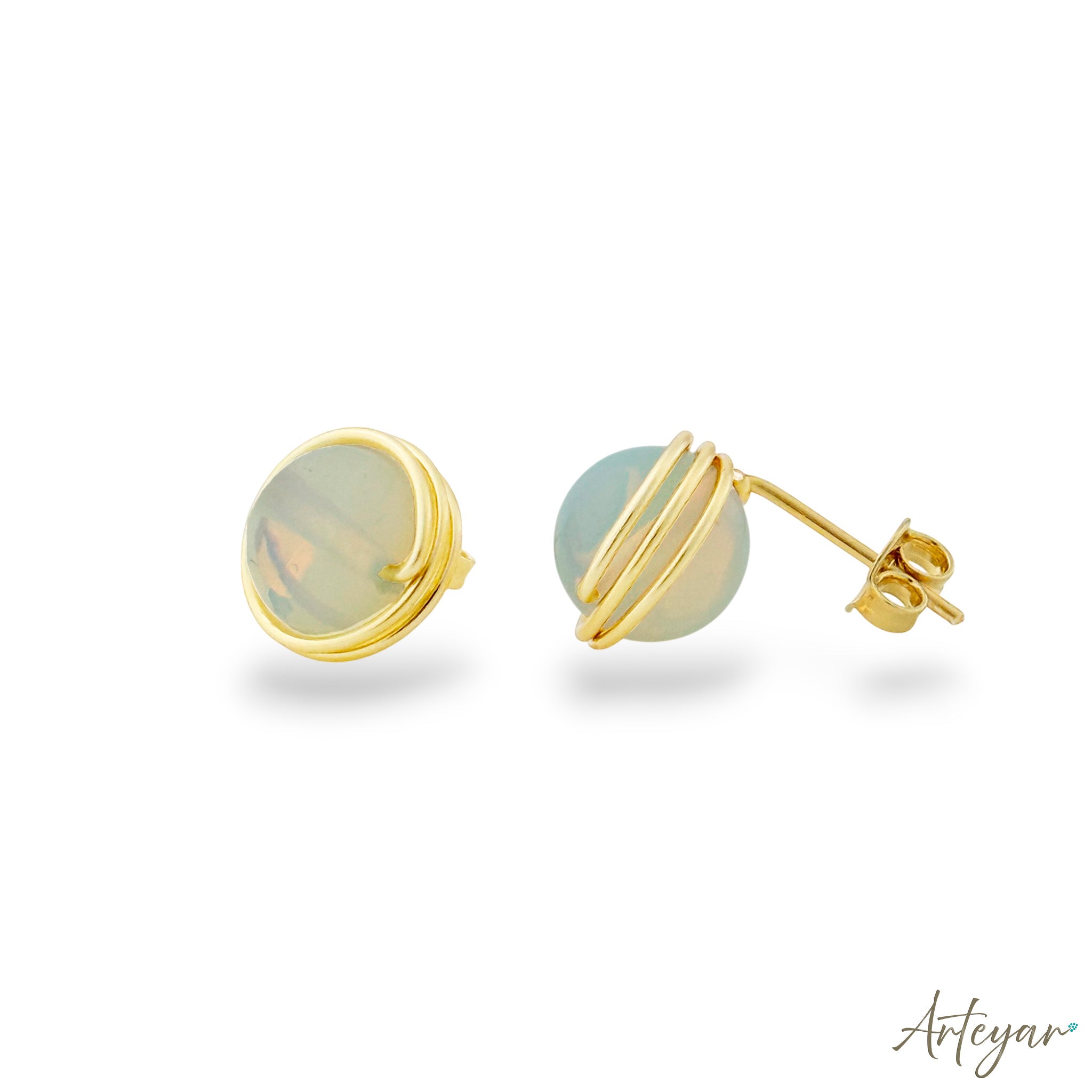 Ondine Opal Stud Earrings