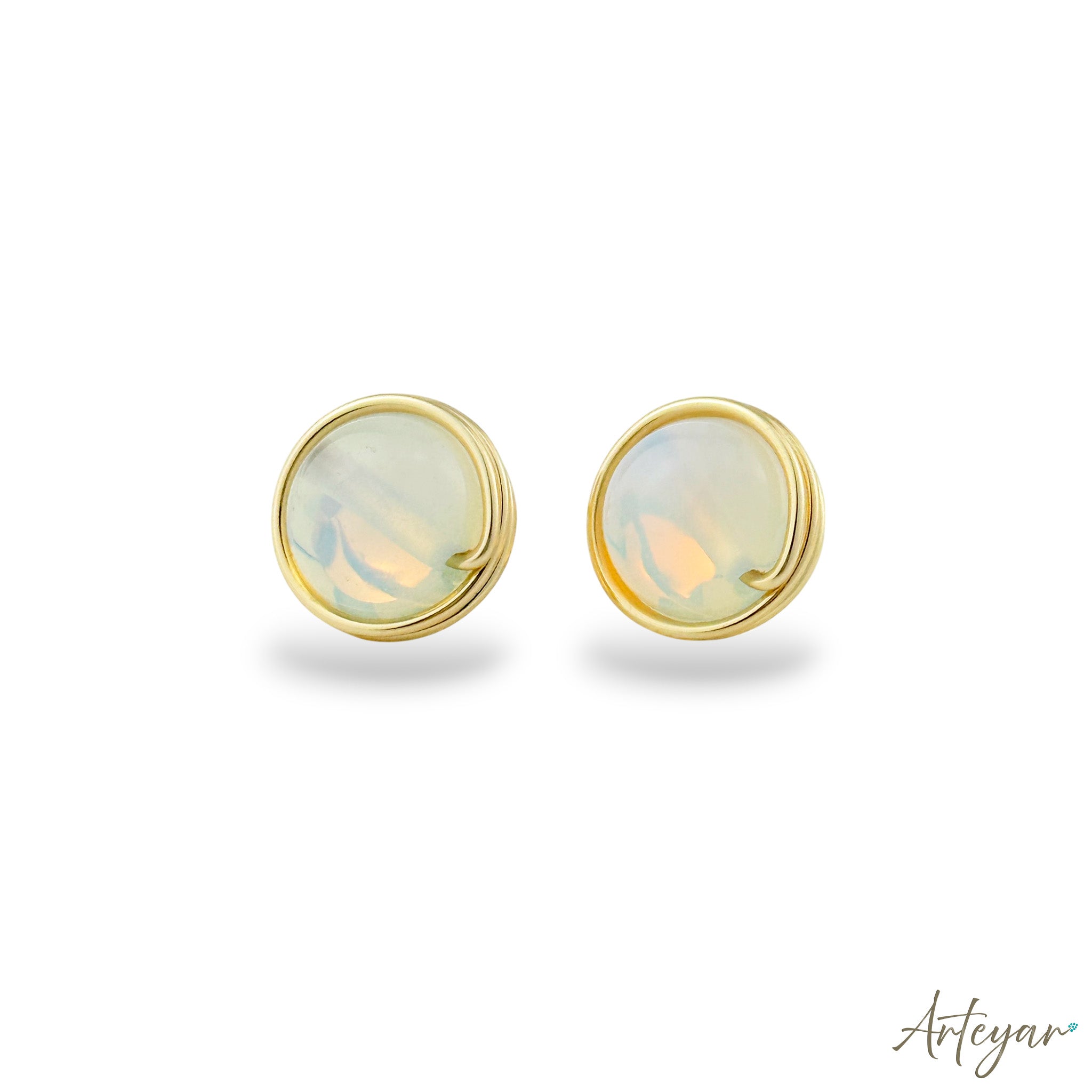 Ondine Opal Stud Earrings