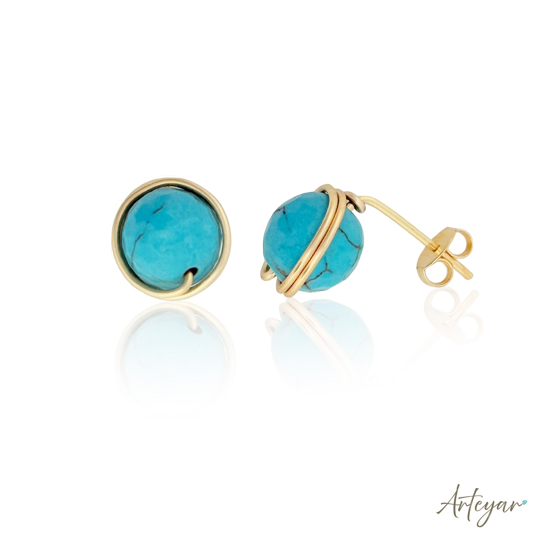 Ondine Turquoise Stud Earrings