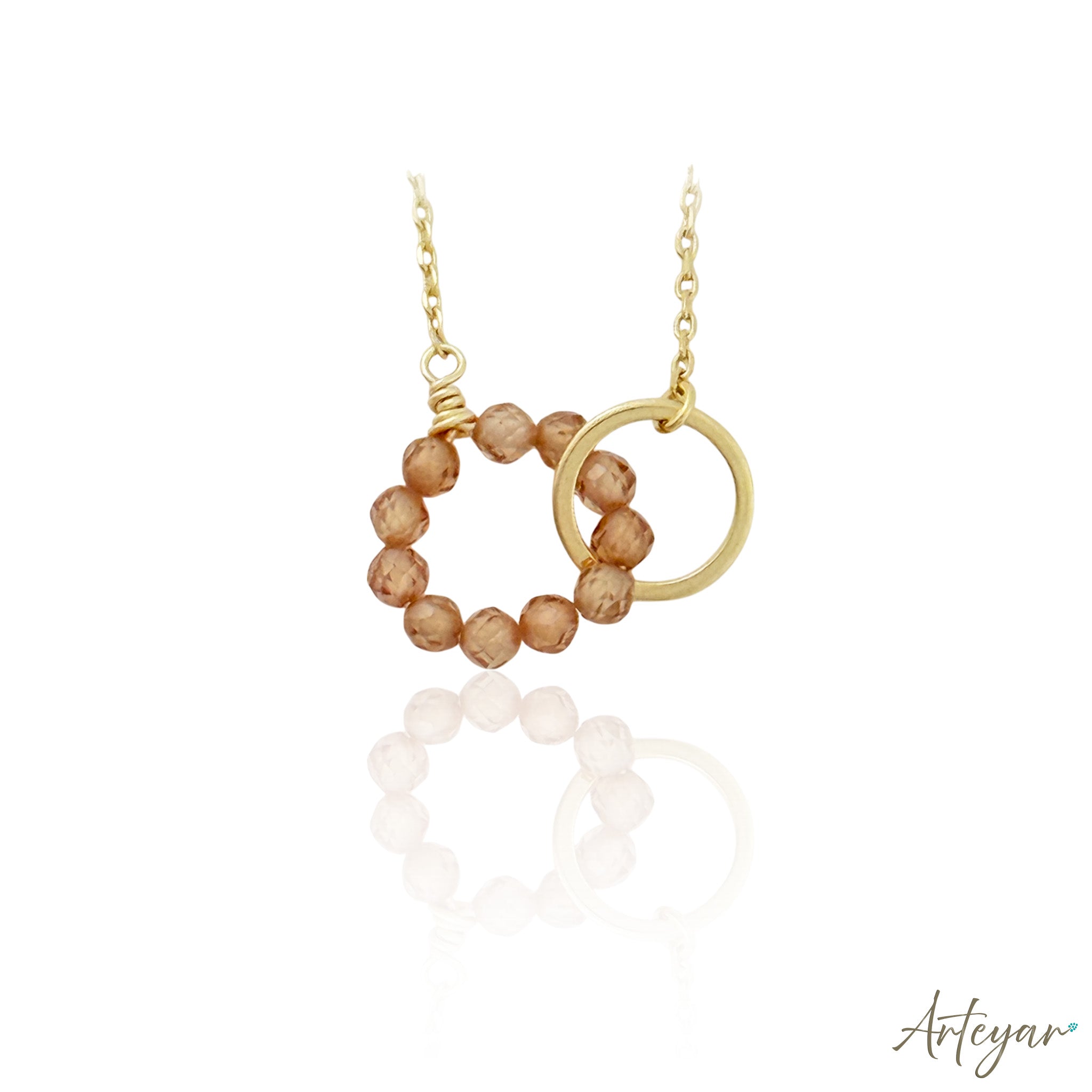 Nexo Amber Crystal Chain Necklace