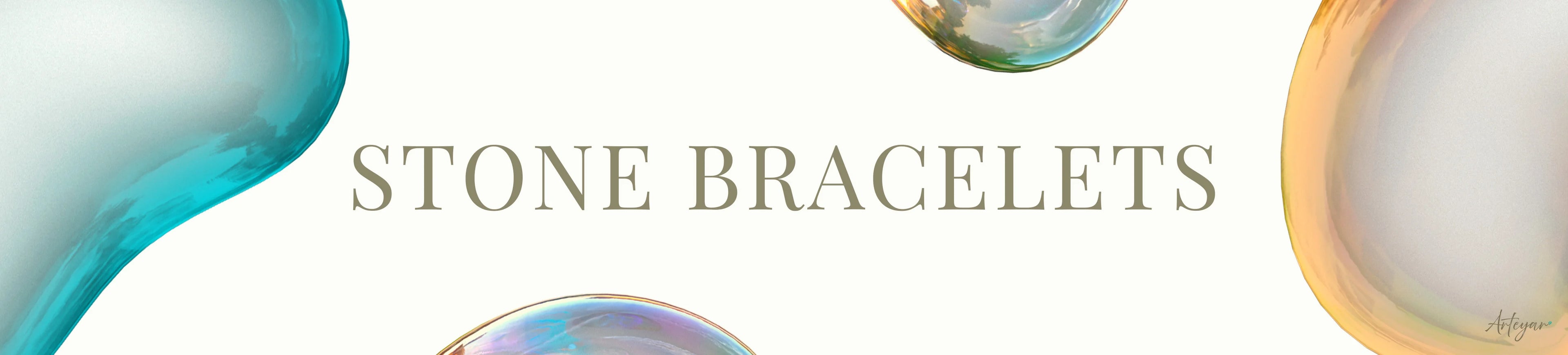 Stone bracelets collection — handmade gemstone bracelets, natural stone beaded jewelry, handcrafted fine bracelets by Arteyar