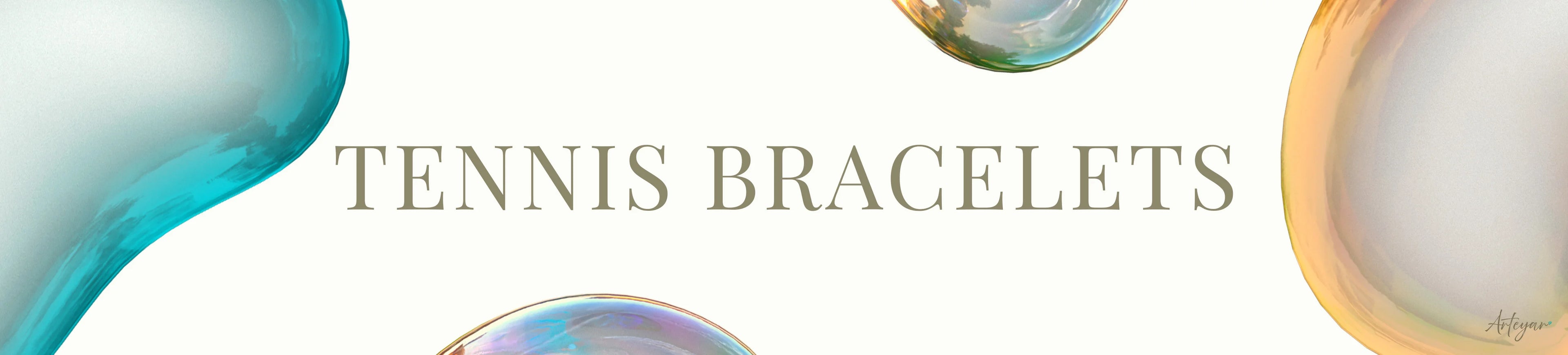 Tennis bracelets collection — handmade diamond tennis bracelets, delicate gemstone line bracelets, handcrafted fine jewelry by Arteyar